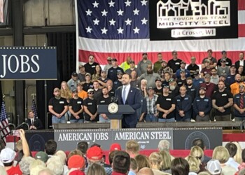 Vice President Vance touts spending bill during La Crosse visit; mum on federal flood relief