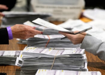 Election workers process ballots for the 2024 General Election, Nov. 5, 2024, in Milwaukee. (AP Photo/Morry Gash, File)