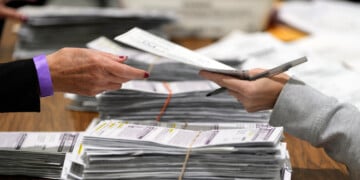 Election workers process ballots for the 2024 General Election, Nov. 5, 2024, in Milwaukee. (AP Photo/Morry Gash, File)