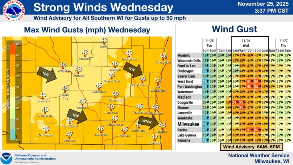 Winter Weather Advisory, Wind Advisory in effect for Southeast ...