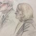 Court sketch of Judge Hannah Dugan Trial - December 18, 2025. Image courtesy of Adela Tesnow.