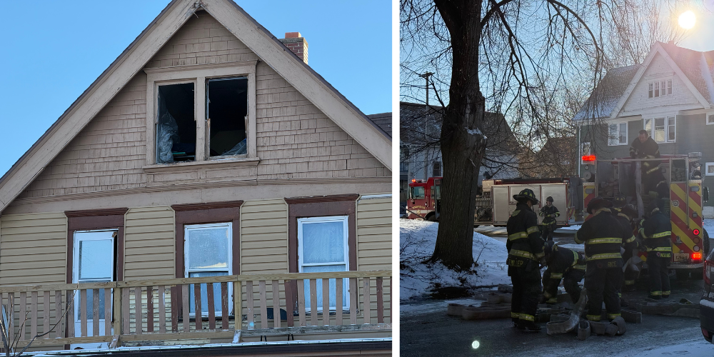 Children being evaluated after a morning fire on Milwaukee’s north side
