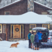 Family Unpacks In The Snow At The Coon's Franklin Lodge In Woodruff (Photo: Travel Wisconsin)