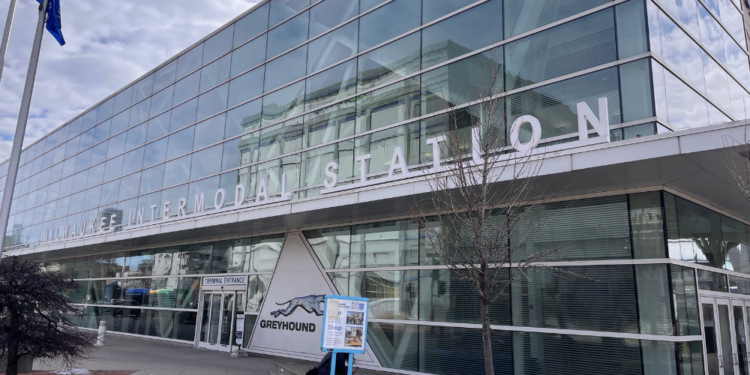 Exterior shot of Milwaukee Intermodal Station
