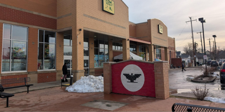 Cesar Chavez statue removed from in front of the El Rey market on Milwaukee's south side.