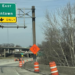 Road Construction sign on I-94 East