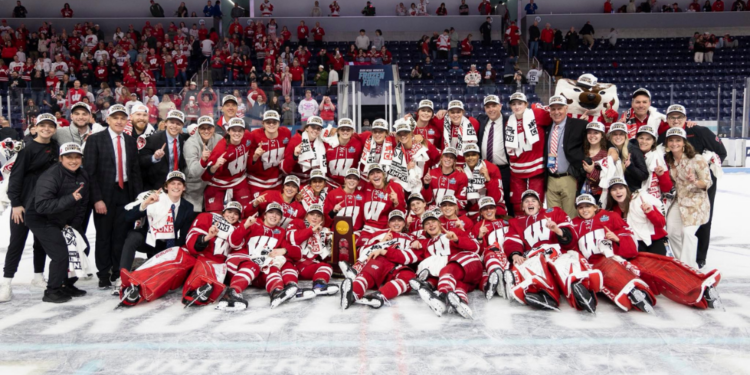 Wisconsin Badgers Womens Hockey - Championship Team 2026. Image courtesy of the Wisconsin Badgers.