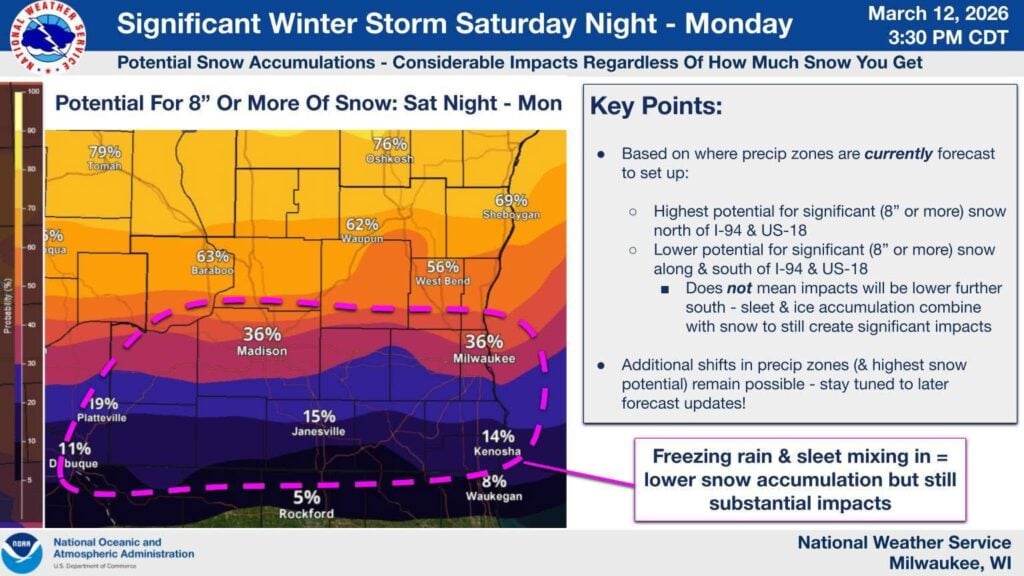 Winter Storm Watch issued for Southeast Wisconsin ahead of possible ...