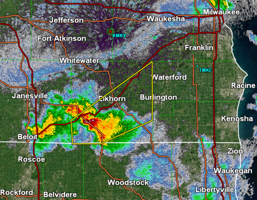 Severe Thunderstorm Warnings issued for Kenosha, Fond du Lac, Dodge ...