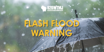 The National Weather Service has issued a flash flood warning.