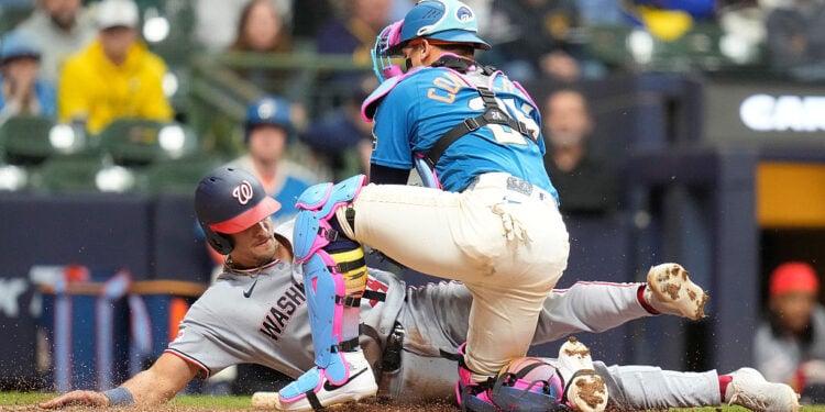 Nationals score four in the 9th to take series opener over Brewers in Milwaukee 7-3
