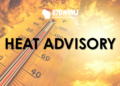 The National Weather Service has issued a heat advisory.