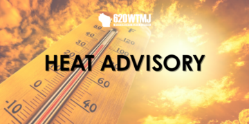 The National Weather Service has issued a heat advisory.
