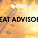 The National Weather Service has issued a heat advisory.