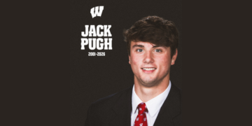 University of Wisconsin's Athletics Department on the passing of Jack Pugh. Image courtesy of the UW-Madison Athletics.