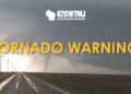 The National Weather Service has issued a tornado warning..