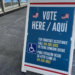 Vote Here sign in the City of Milwaukee.