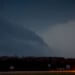 ELKHORN WISCONSIN - APRIL 17: A lowering storm cloud along an interstate on April 17, 2026 in Elkhorn, Wisconsin. The storms that passed through the area were part of a strong system that produced tornadoes in several Midwestern states. (Photo by Jeffrey Phelps/Getty Images)