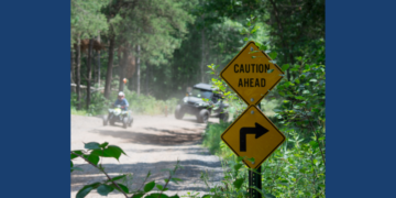 Conservation wardens and county recreation deputies will be patrolling trails and routes on a unified mission of accident prevention by monitoring for Illegal and unsafe operation. (Photo credit Wisconsin DNR)