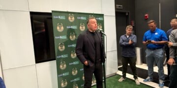 Bucks General Manager Jon Horst at Froedtert & Medical College of Wisconsin Sports Science Center (Photo: Nazir Spencer)