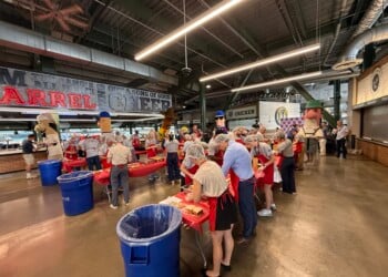 Brewers, Salvation Army, Feed the Kids program At American Family Field (Photo: Nazir Spencer)