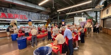 Brewers, Salvation Army, Feed the Kids program At American Family Field (Photo: Nazir Spencer)