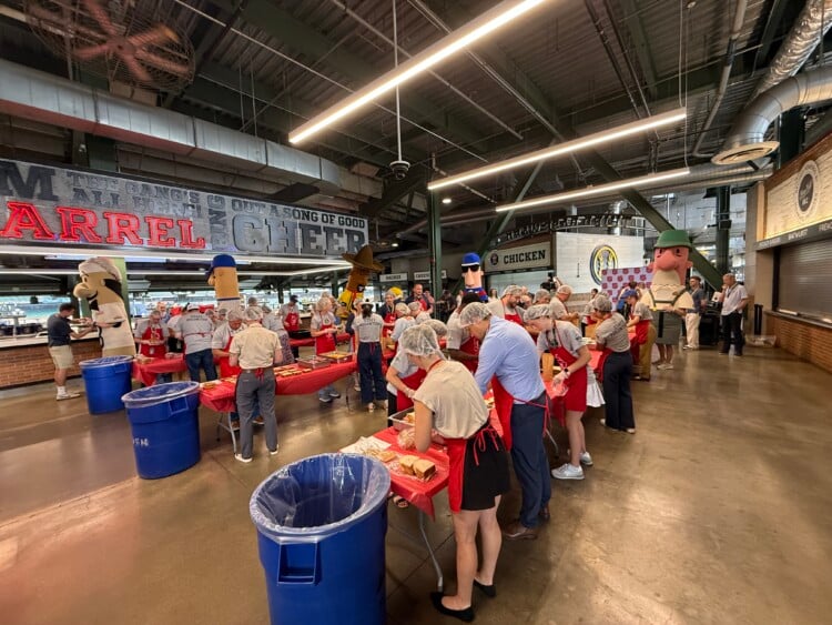 Brewers, Salvation Army, Feed the Kids program At American Family Field (Photo: Nazir Spencer)