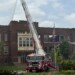 Milwaukee fire crews on the scene of a large blaze at Lincoln Avenue School on Tuesday, June 30, 2026. (Nazir Spencer/WTMJ)