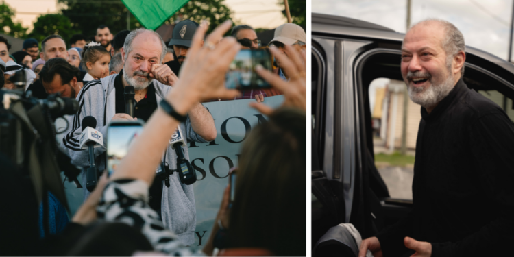 Salah Sarsour when he returned to Milwaukee on June 19, 2026. Image courtsy of Yaseen Najeeb Photography.