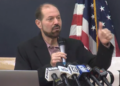 Salah Sarsour speaks at a press conference on June 19, 2026.