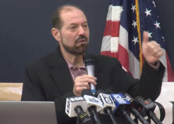 Salah Sarsour speaks at a press conference on June 19, 2026.
