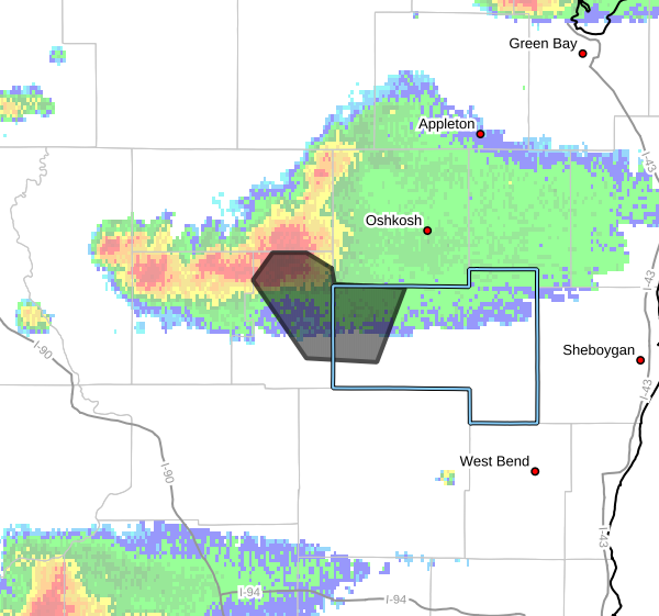 Tornado Warning issued for Fond du Lac County until 7 p.m., Dodge ...