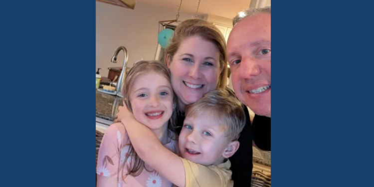 7-year-old Abigail (left) and 6-year-old Caleb (right) Oswald. Image courtesy of the Oswald family GoFundMe page.