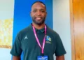 Former Green Bay Packers running back Ahman Green is seen after speaking at a conference in Atlantic City, N.J., Oct. 18, 2022. (AP Photo/Wayne Parry, File)