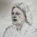Court sketch of former Milwaukee County judge Hannah Dugan during her sentencing on July 8, 2026. Sketch courtesy of Adela Tesnow.