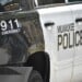 Milwaukee, WI, USA - June 11, 2023: Milwaukee Police emergency patrol vehicle in Downtown streets.