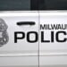 MILWAUKEE, WI - AUGUST 28: The Milwaukee Police Department logo is seen on the side of a vehicle outside the venue prior to an MLB game between the Milwaukee Brewers and the Arizona Diamondbacks on August 28, 2025, at American Family Field in Milwaukee, WI. (Photo by Patrick Gorski/Icon Sportswire via Getty Images)