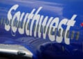 AUSTIN, TEXAS - JUNE 30: A Southwest Airlines logo is painted on the side of a Boeing 737 airplane at Austin-Bergstrom International Airport on June 30, 2026 in Austin, Texas. (Photo by Kevin Carter/Getty Images)