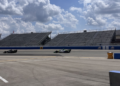 IndyCar drivers test cars at the Milwaukee Mile.