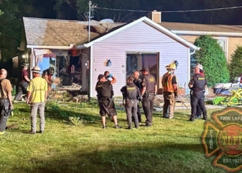Photo courtesy of the Twin Lakes Fire Department and Rescue Squad.