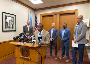 Mayor Cavalier Johnson at Milwaukee City Hall on I-794 Recommendation