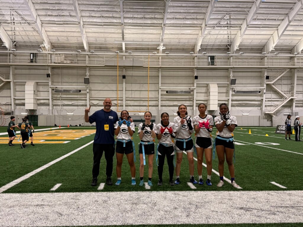 Milwaukee School of Languages Girls Flag Football team at the Regional Tournament in Green Bay-- Photo Courtesy of MSL Athletic Director Robert Slavens