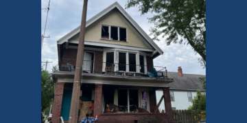 Duplex fire in Riverwest.