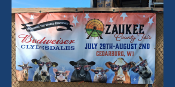 Ozaukee County Fair Sign, 2026 (Photo: Debbie Lazaga)