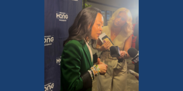 Francesca Hong answers questions after the Democratic gubernatorial debate at Marquette University on July 28, 2026 (Photo: Elisabeth Montemurro)