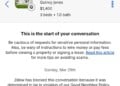 Text message received as part of the rental scam involving Yasmin Hameed.
