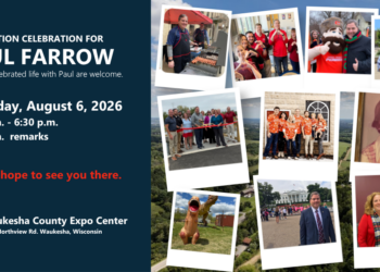Visitation and Funeral Information for Paul Farrow, scheduled for August 6, 2026.