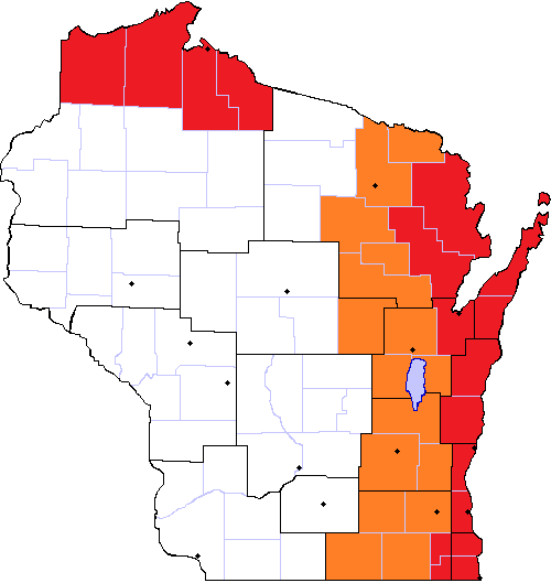 Pollution Map Wisconsin UPDATE: Air Quality Alert extended for eastern Wisconsin until 6pm on ...