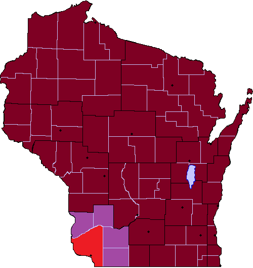 Air Quality Alert issued for the entire state of Wisconsin for July 16 and 17, 2026. Image courtesy of the Wisconsin Department of Natural Resources.