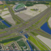 Artist's rendering of finished Stadium Interchange